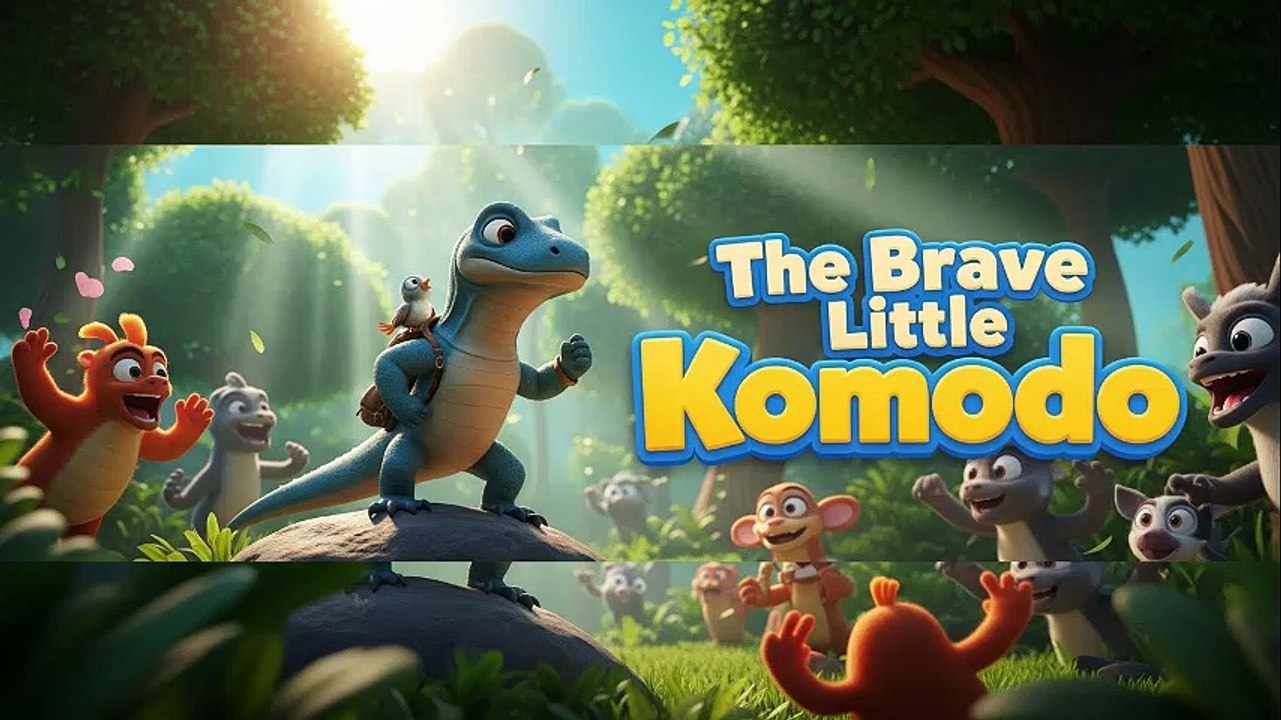 The Brave Little Komodo | Animated Kids Story from Indonesia