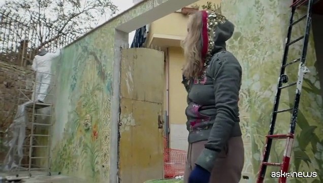 Roma, murales di Eva Robin's per il nuovo spazio Teatri di Vita Scalo