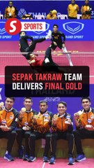 Sepak takraw regu sign off SEA Games with Malaysia's 57th gold