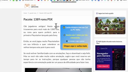 Como baixar Pacote de 1389 roms PSX Ps1