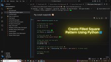 How to Create a Filled Square Pattern in Python Using Matplotlib