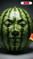 Watermelon is eating and dancing while singing 🤯 🎶