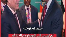 الرئيس السيسي لم نهدد إثيوبيا ومطلبنا عدم المساس بحقوقنا بمياه النيل