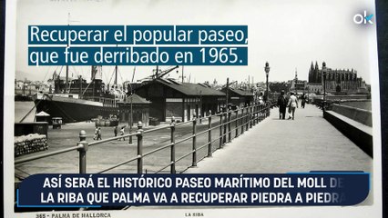Así será el histórico paseo marítimo del Moll de La Riba que Palma va a recuperar piedra a piedra