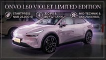 2026 Onvo L60 Violet Limited Edition: NIO-Technik, Akkuwechsel & Luxus-Innenraum