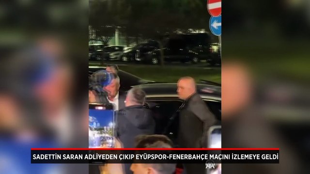 Sadettin Saran adliyeden çıkıp Eyüpspor-Fenerbahçe maçını izlemeye geldi