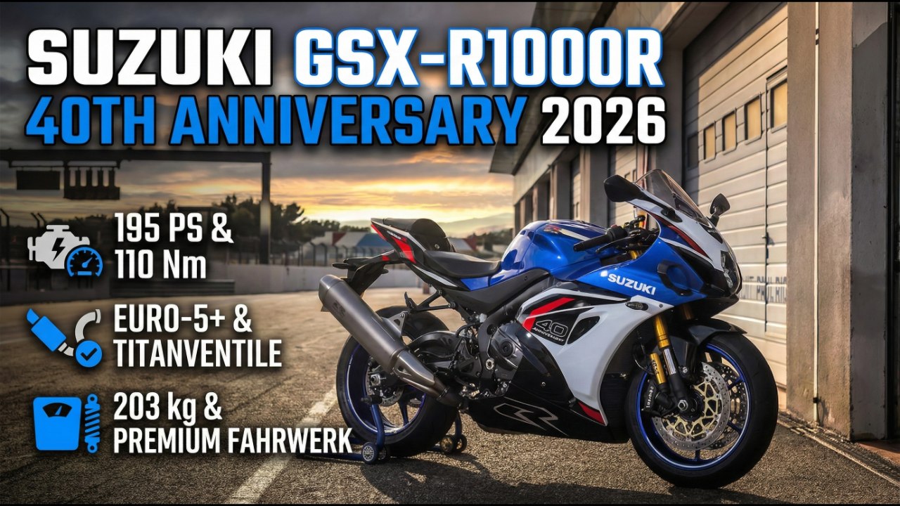 Suzuki GSX-R1000R 40th Anniversary: 3 Farben, ca. 20.000 €