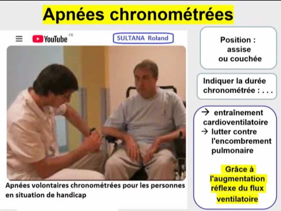 Apnées volontaires chronométrées pour les personnes en situation de handicap. Version 3