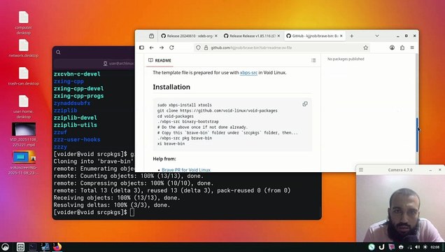 Brave browser setup using xbps-src on void linux (includes xbps-src setup)