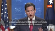 Il segretario di Stato Usa Rubio: «Nessuna pace a Gaza senza il disarmo di Hamas»