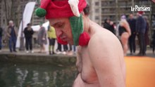 « 9°C, c'est chaud ! » : ils sautent dans la Seine déguisés en Père Noël