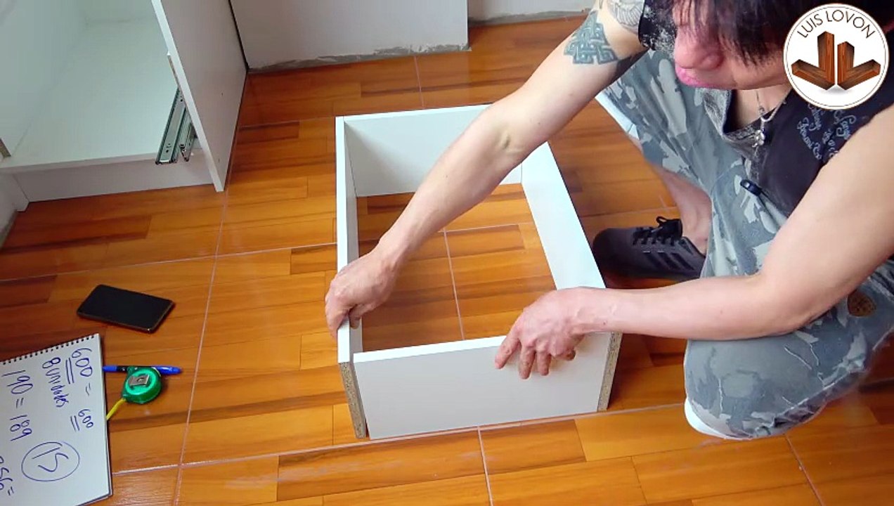 COMO Construir CAJON DE MELAMINA Como Hacer, Sacar MEDIDAS EXACTAS SIN RANURAS SIN USAR MAQUINAS