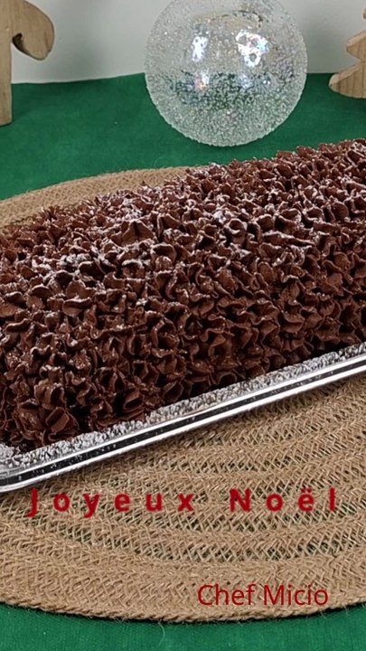 Buche de Noël poire chocolat