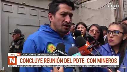 CONCLUYE REUNION DEL PDTE. CON MINEROS