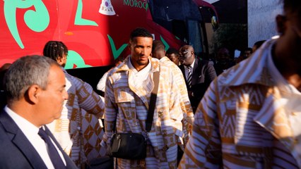 Côte d'Ivoire National Team arrival at Park Hyatt Hotel in Marrakech