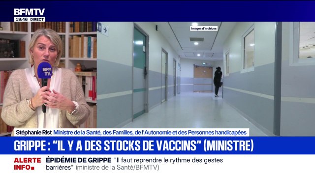 Épidémie de grippe: Il y a des stocks de vaccins , déclare Stéphanie Rist, ministre de la Santé