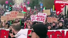 Scontri tra manifestanti e forze dell'ordine al corteo Askatasuna a Torino