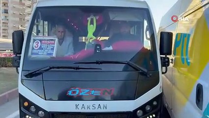 Dolmuşçuya tehditler savuran PTT kargo şoförü adli kontrolle serbest bırakıldı