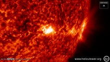 4K Time-Lapse Of Sunspot Crackling With Strong M Flares