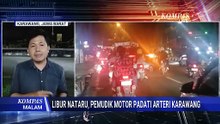 Libur Natal dan Tahun Baru: Pemudik Motor Padati Arteri Karawang, Bandung Ramai Lancar