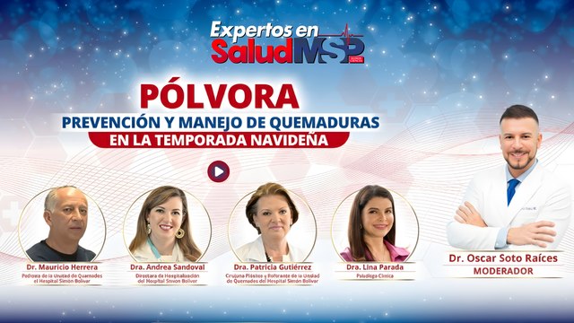 Pólvora: Prevención y manejo de quemaduras en la temporada navideña