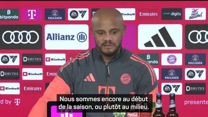 Bayern Munich : Kompany : "On a posé des bases solides avant d'aborder la nouvelle année"