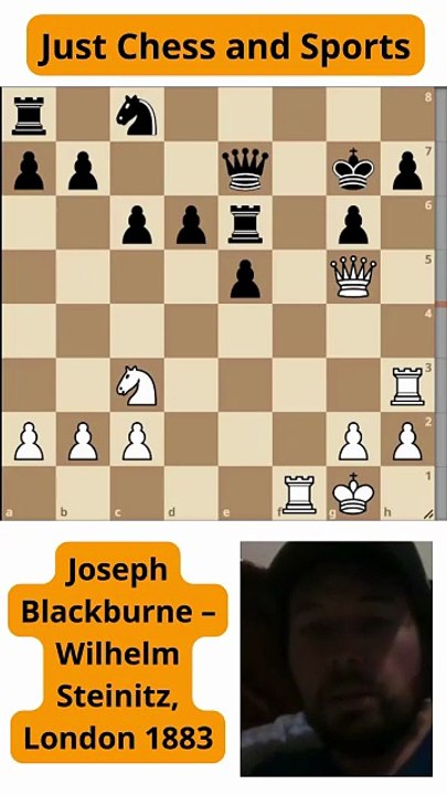Blackburne vence a Steinitz con un jaque mate de Dama (1883)