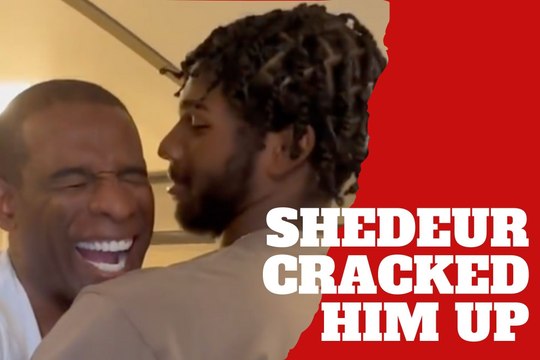 Shedeur Sanders had Deion Coach Prime Sanders cracking up