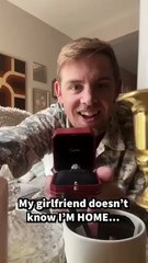 Surprise homecoming proposal caught on hidden camera! ❤️ SHARE the love!