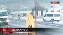 Osmaniye’de feci kaza: Motosiklet ve sürücüsü minibüsün altında kaldı