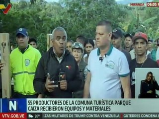 Miranda | Productores de la Comuna Turística Parque Caiza reciben dotación de insumos de trabajo