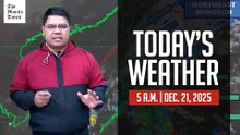 Today's Weather, 5 A.M. | Dec. 21, 2025