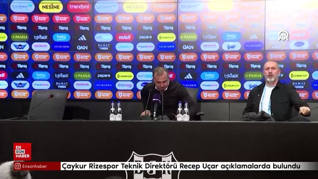 Çaykur Rizespor Teknik Direktörü Recep Uçar açıklamalarda bulundu