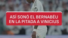 Así sonó el Bernabéu durante la pitada a Vinicius