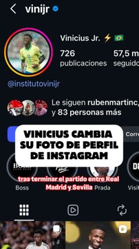Vinicius se cambia la foto de Instagram, de camiseta con el Madrid a camiseta con Brasil