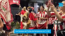 Festejos en 7 y 50: el Pincha celebra el Trofeo de Campeones