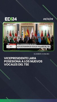 Vicepresidente Lara posesiona a los nuevos vocales del TSE