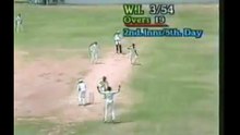 Margashayam Venketaramana First Test Wicket of Desmond Haynes 2nd Innings of 4th Test, Kingston, April 28 - May 03, 1989