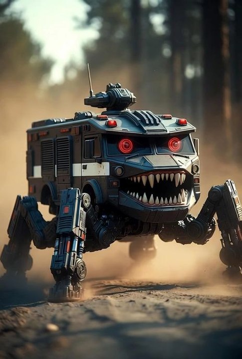 Scary Spider Police Truck 😱🕷️ | Robo Monster Car