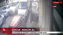 Arnavutköy’de otomobil küçük çocuğu ezdi