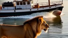 Very funny video | Lion and ship race | Shorts | Funny Videos 2026