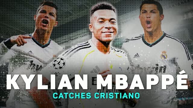 Kylian Mbappe: equals Ronaldo's Real Madrid record