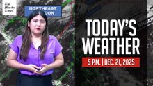 Today's Weather, 5 P.M. | Dec. 21, 2025