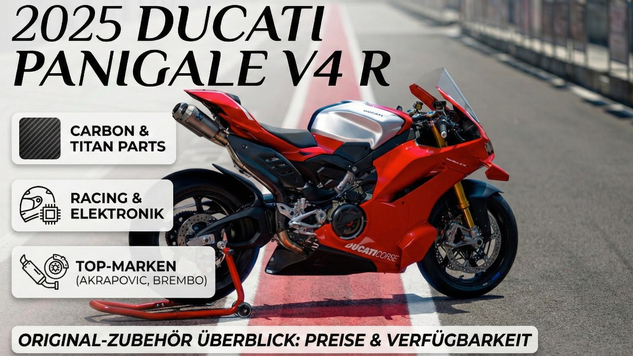 V4 R Zubehör-Check 2025: Titan-Auspuff, Carbon, Preise