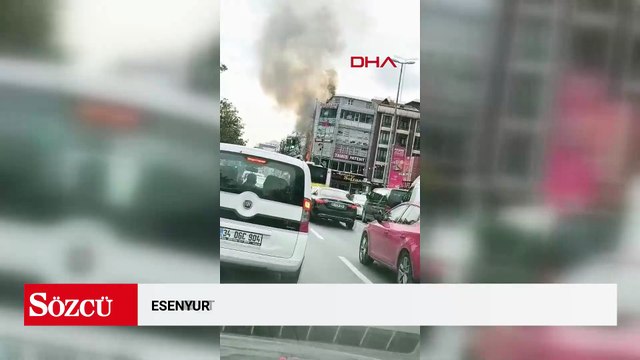 Esenyurt'ta iş yerinde yangın