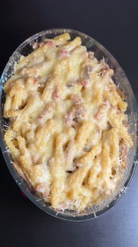 Gratin de Pâtes avec les restes du Poulet rôti