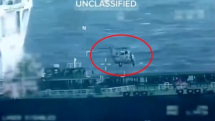 Momento en el que EEUU intercepta otro petrolero frente a las costas de Venezuela