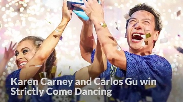 Karen Carney and Carlos Gu win Strictly Come Dancing in emotional final