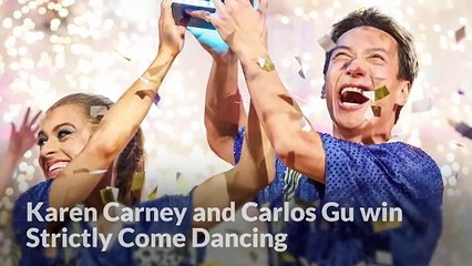 Karen Carney and Carlos Gu win Strictly Come Dancing in emotional final