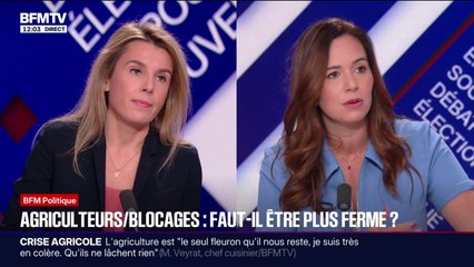 Colère agricole: Sarah Knafo, eurodéputée "Reconquête", "regrette qu'on ne parle" des agriculteurs "que lorsqu'ils bloquent"